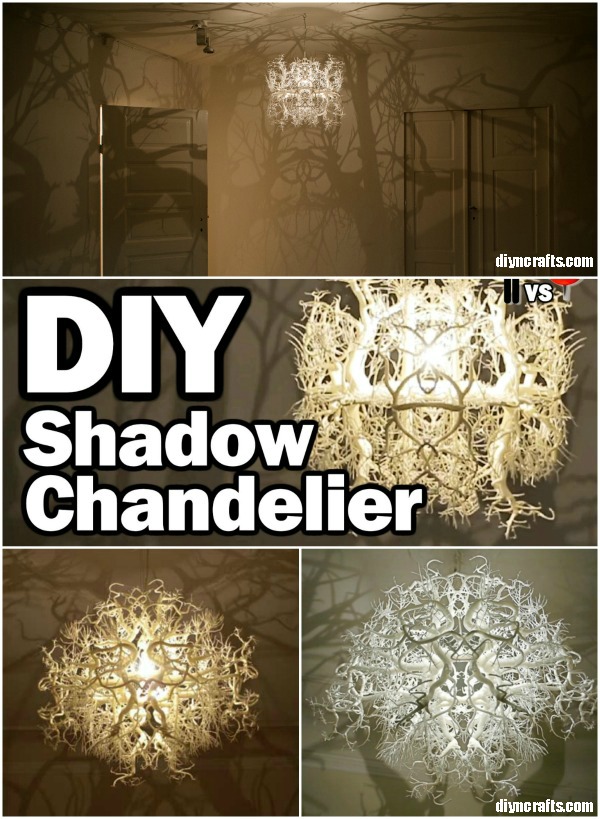 Brilliant DIY Shadow Chandelier Inspired by Nature