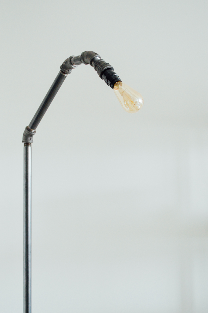 Diy industrial contemporary floor lamp