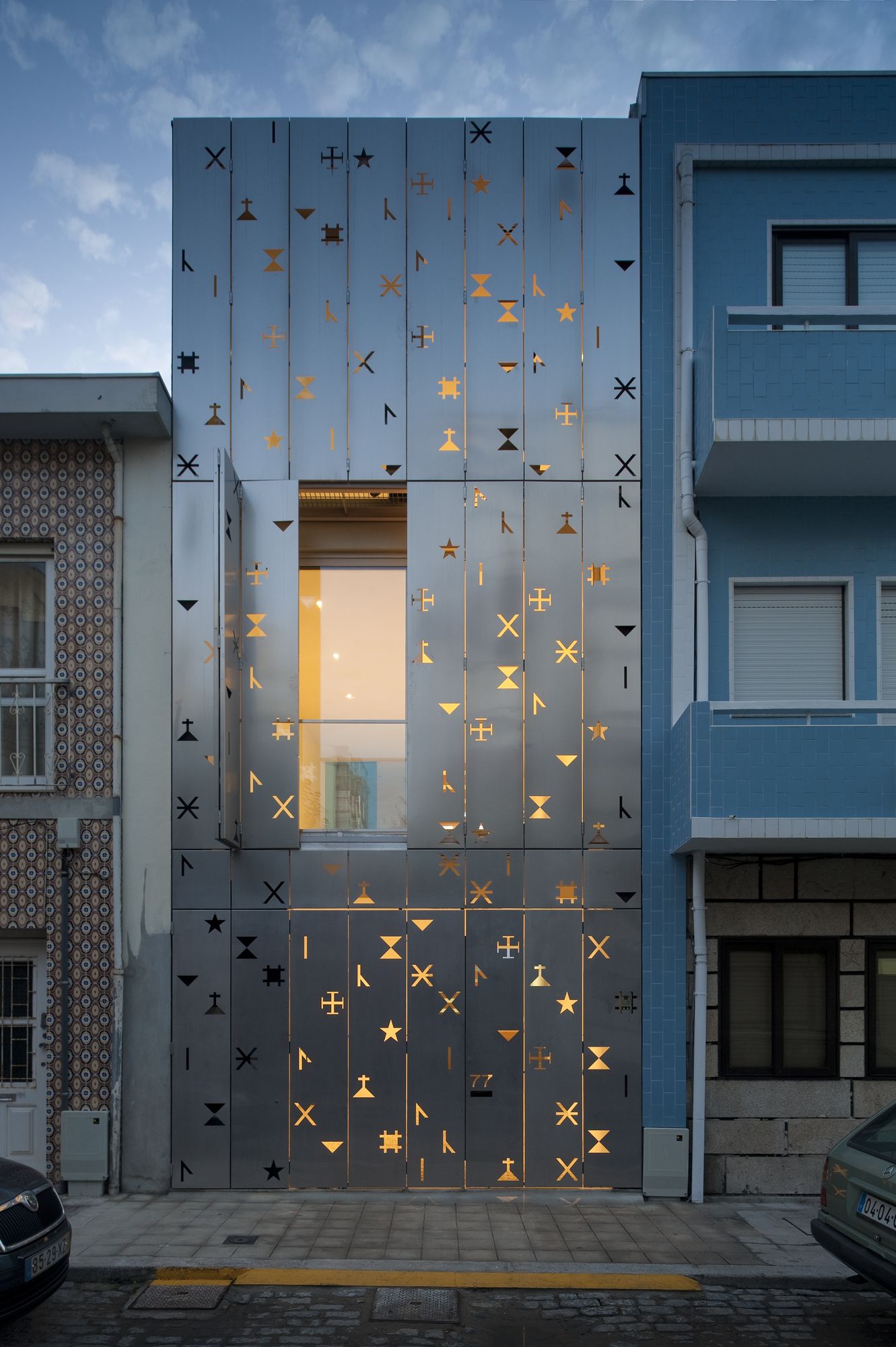 Eye-catching Perforated Facade Window