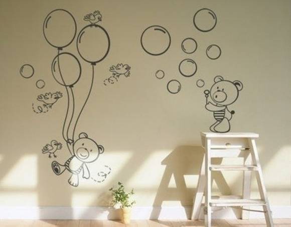 Идеи декора стен в детской комнате, фото № 4