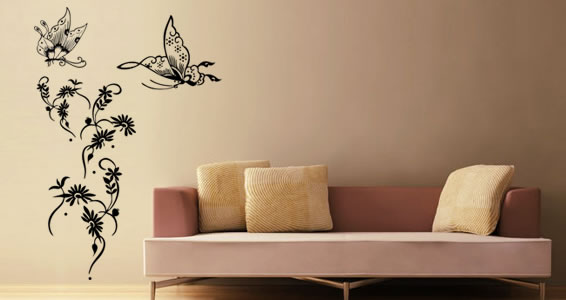 Бабочки как элемент дизайна интерьера, фото № 2