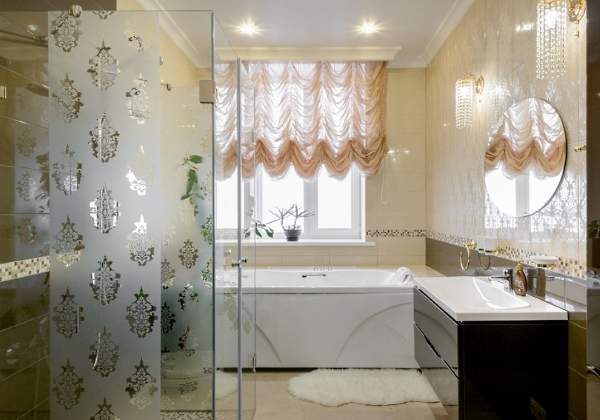 Интерьер ванной комнаты в дизайне частного дома - фото 2017