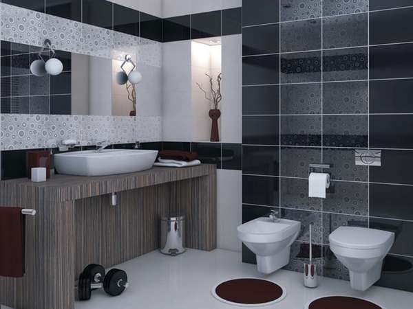 Дизайн плитки в туалете, фото 9