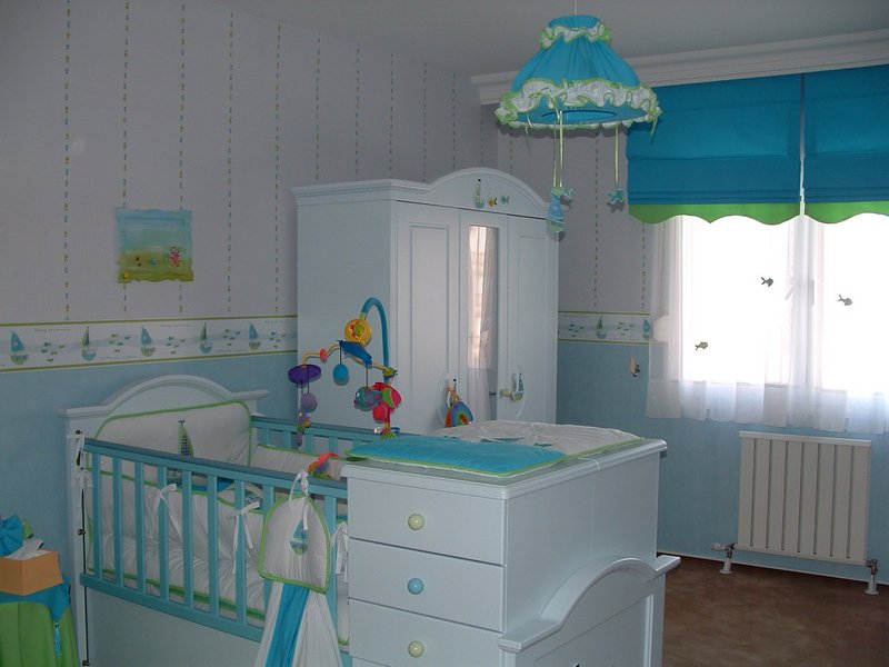 Оформление детской комнаты для маленького ребенка стеновые панели