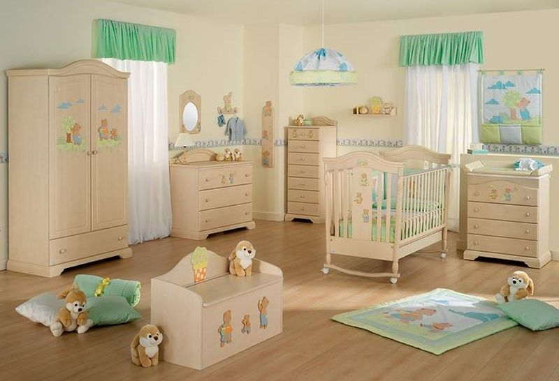 Оформление детской комнаты для маленького ребенка