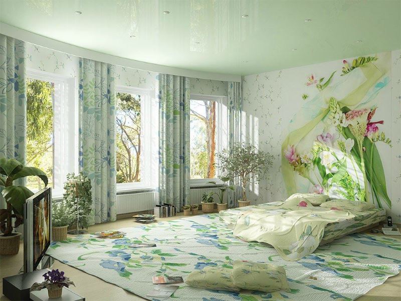 Дизайн красивой спальни для молодой девушки