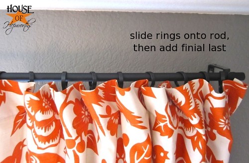 diy curtain rod