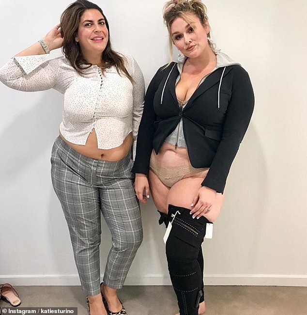 Pictured here with fellow body positivity campaigner Hunter McGrady in items from Joie, showing the store