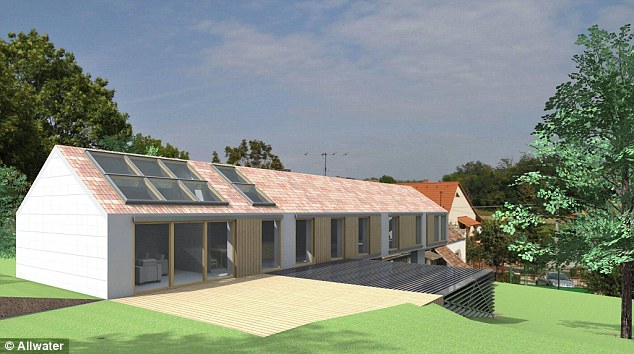 Allwater believe their designs could lead to new energy efficient homes that regulate their own temperature