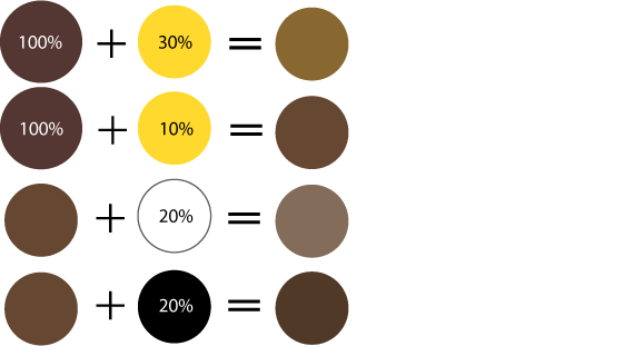 Как получить коричневый цвет