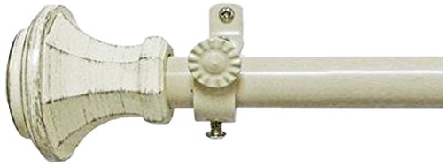 Achim Home Furnishings RODCAR2848 Carson Buono II Rod Finial, 28-Inch Extends to 48 Inch Inch