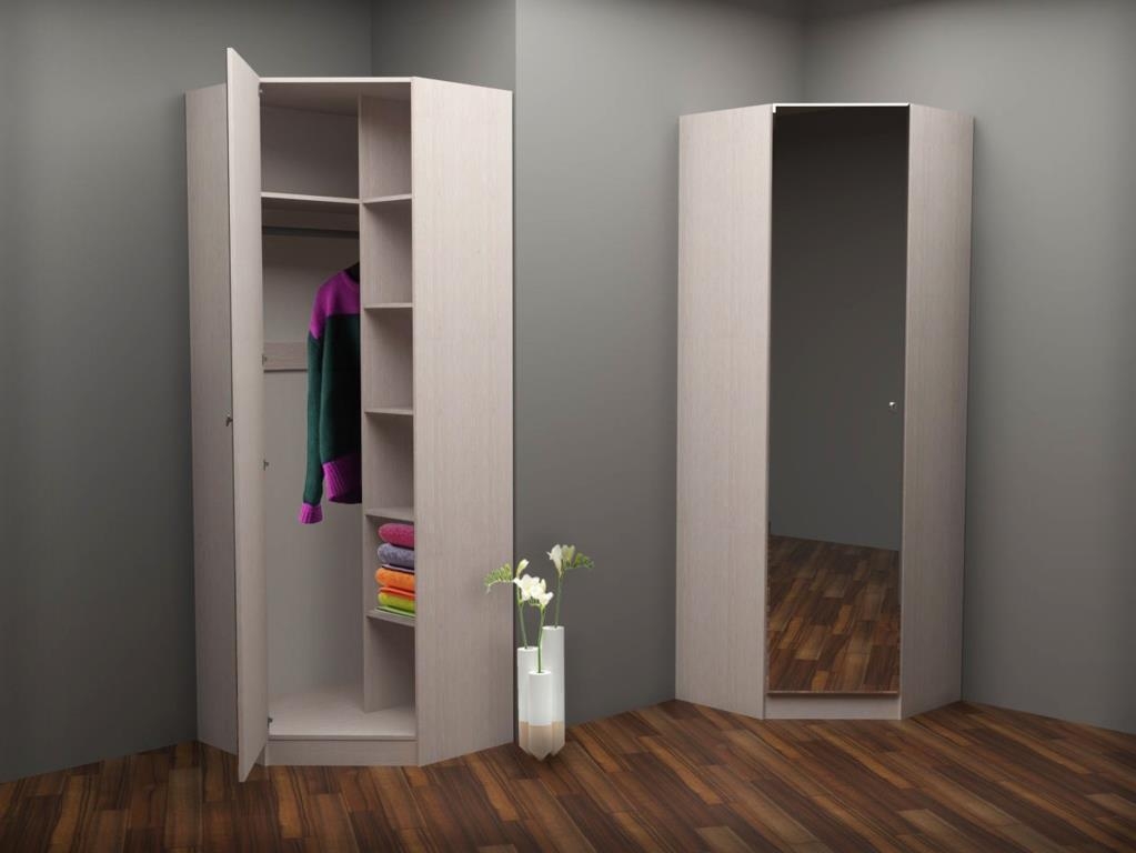 Угловые маленькие шкафы для одежды
