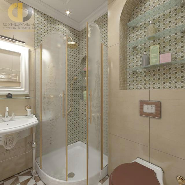 Отделка ванной комнаты плиткой: фото. Дизайн ванной с душевой кабиной