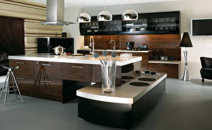 Pictures Interior Kitchen Design Table High-tech style