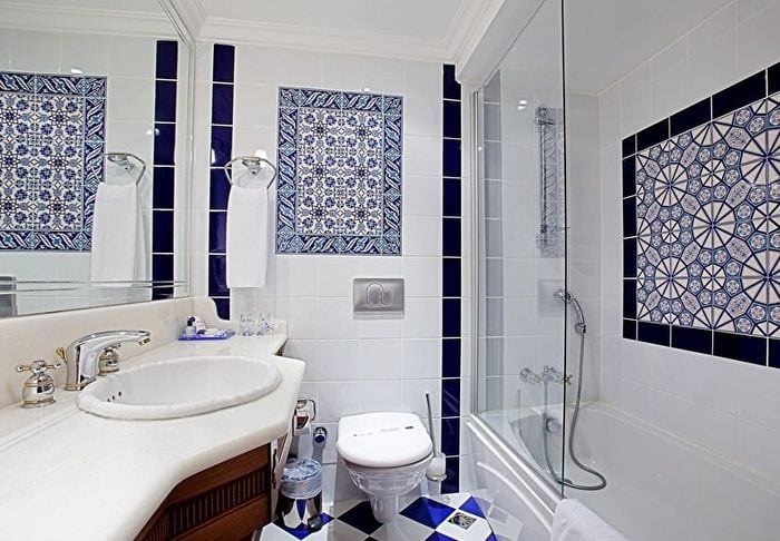дизайн ванной декор мозаикой