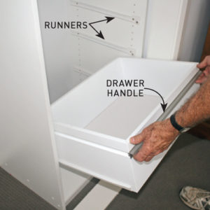 Step 9. Install the drawers