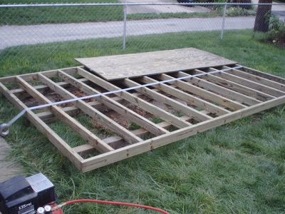 shed floor/foundation layout